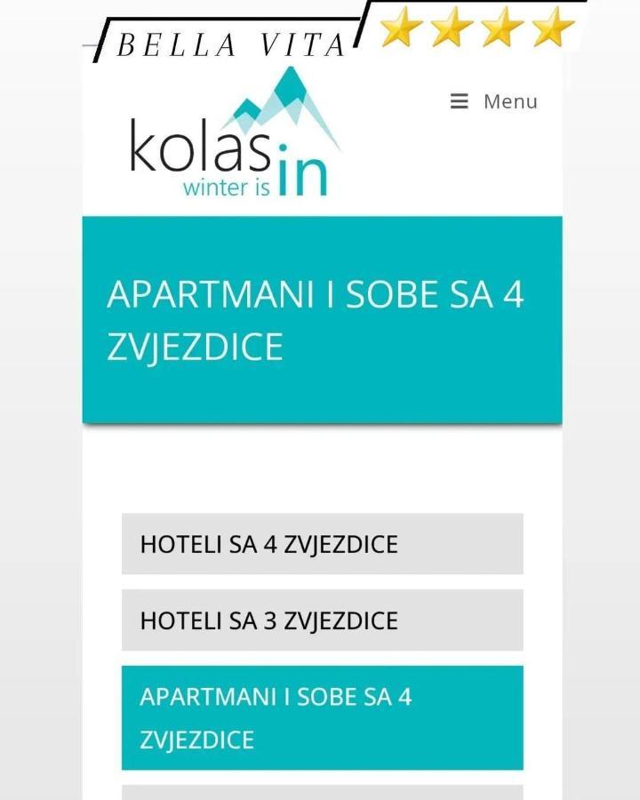 Apartman Bella Vita Колашин Экстерьер фото